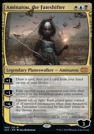 (169) Magic The Gathering Double Masters 2022 Single: Aminatou, the Fateshifter  Mythic