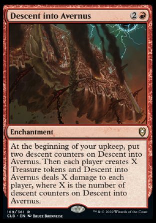 (169) Magic The Gathering Commander Legends: Battle for Baldur's Gate Single: Descent into Avernus  Rare