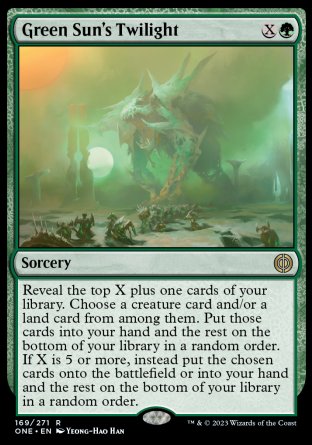 (169) Magic The Gathering Phyrexia: All Will Be One Single: Green Sun's Twilight Holo Rare