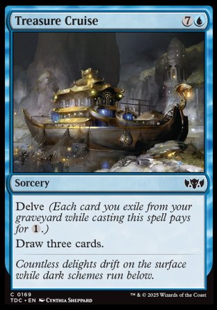 (169) Magic The Gathering Commander: Tarkir: Dragonstorm Single: Treasure Cruise  Common