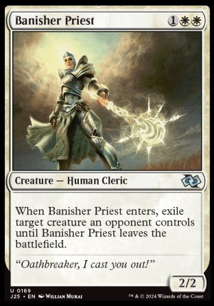 (169) Magic The Gathering Foundations Jumpstart Single: Banisher Priest  Uncommon