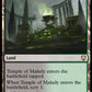 (169) Magic The Gathering Commander: Phyrexia: All Will Be One Single: Temple of Malady  Rare