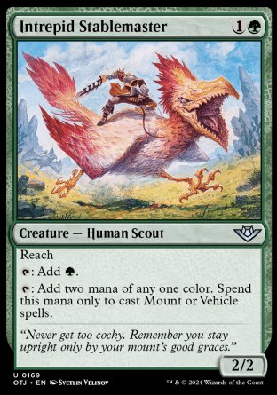 (169) Magic The Gathering Outlaws of Thunder Junction Single: Intrepid Stablemaster  Holo Uncommon