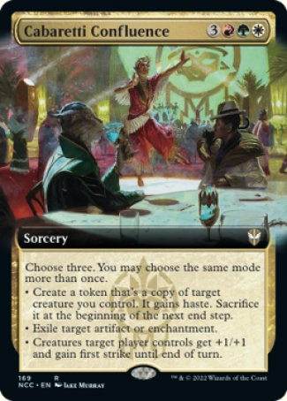 (169) Magic The Gathering Commander: Streets of New Capenna: Extras Single: Cabaretti Confluence  Rare
