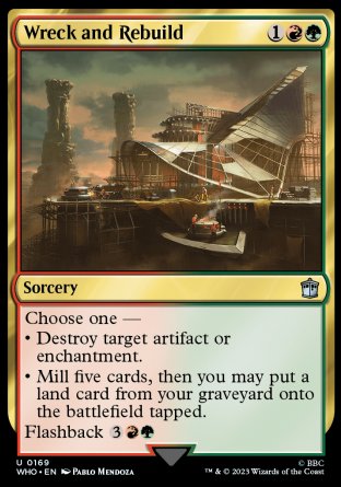 (169) Magic The Gathering Universes Beyond: Doctor Who Single: Wreck and Rebuild  Uncommon