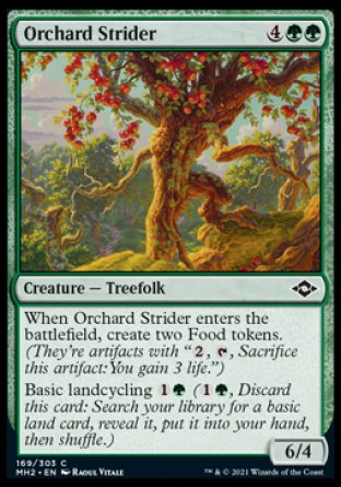 (169) Magic The Gathering Modern Horizons 2 Single: Orchard Strider Holo Common
