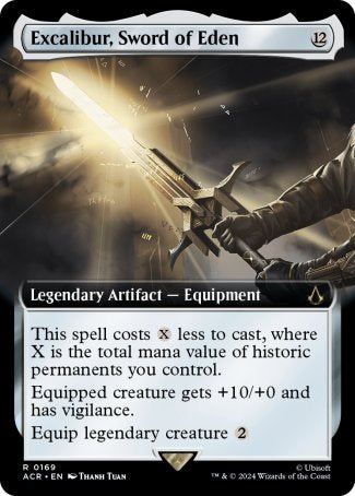 (169) Magic The Gathering Universes Beyond: Assassin's Creed: Extras Single: Excalibur, Sword of Eden (V.1)  Holo Rare