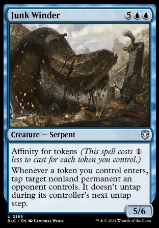 (169) Magic The Gathering Commander: Bloomburrow Single: Junk Winder  Uncommon