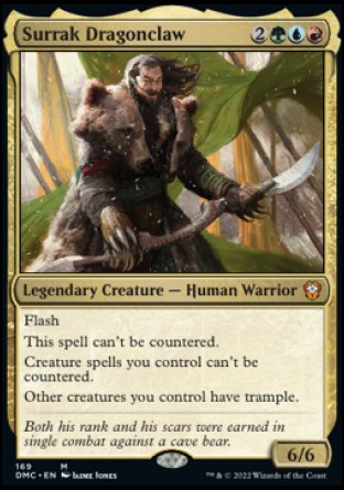 (169) Magic The Gathering Commander: Dominaria United Single: Surrak Dragonclaw  Mythic