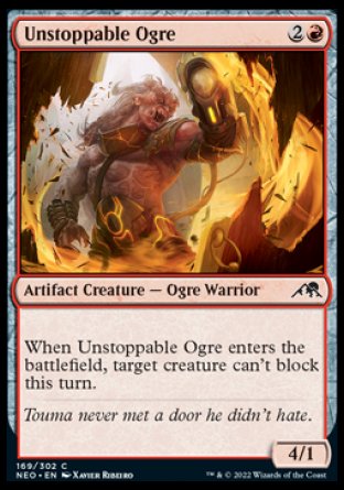 (169) Magic The Gathering Kamigawa: Neon Dynasty Single: Unstoppable Ogre  Common