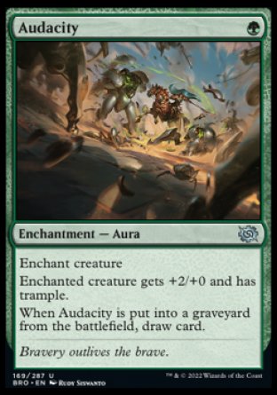 (169) Magic The Gathering The Brothers' War Single: Audacity  Uncommon