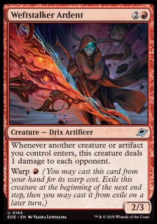 (169) Magic The Gathering Edge of Eternities Single: Weftstalker Ardent Holo Uncommon