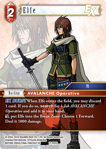 (003) Final Fantasy TCG Rebellion's Call Single: Elfe (17-003)  Common