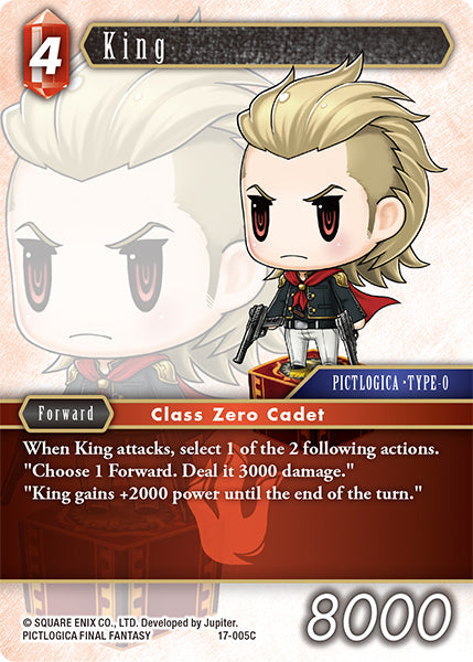 (005) Final Fantasy TCG Rebellion's Call Single: King (17-005) Holo Common