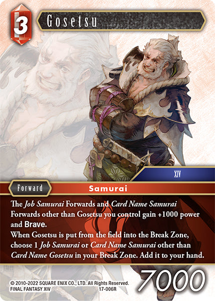 (006) Final Fantasy TCG Rebellion's Call Single: Gosetsu (17-006)  Rare