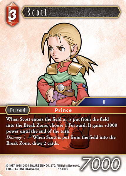 (010) Final Fantasy TCG Rebellion's Call Single: Scott (17-010) Holo Common