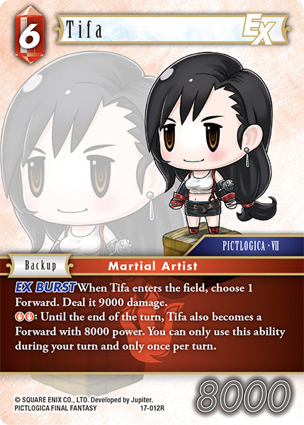 (012) Final Fantasy TCG Rebellion's Call Single: Tifa (17-012)  Rare