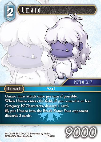 (022) Final Fantasy TCG Rebellion's Call Single: Umaro (17-022)  Hero