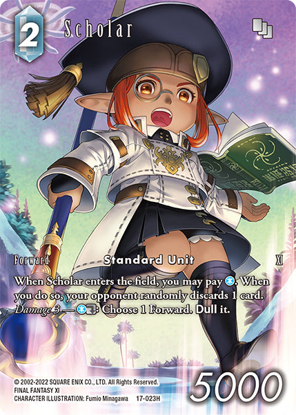 (023) Final Fantasy TCG Rebellion's Call Single: Scholar (17-023) (V.2)  Hero