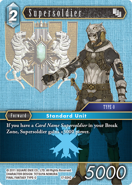 (024) Final Fantasy TCG Rebellion's Call Single: Supersoldier (17-024)  Common