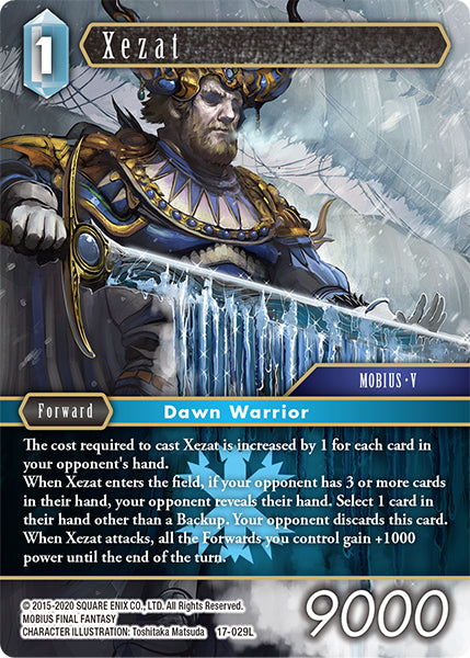 (029) Final Fantasy TCG Rebellion's Call Single: Xezat (17-029)  Legend
