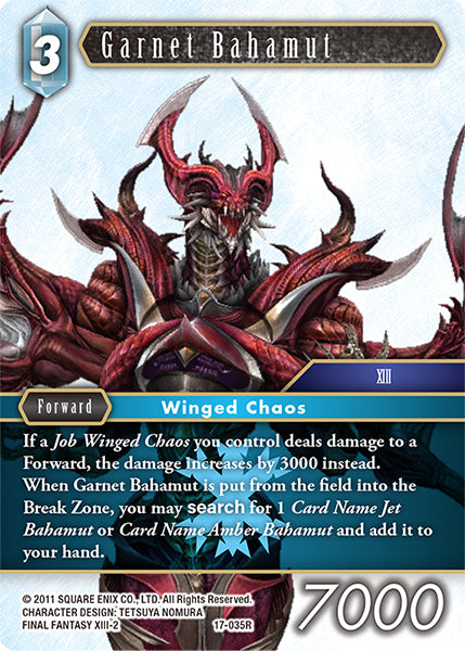 (035) Final Fantasy TCG Rebellion's Call Single: Garnet Bahamut (17-035)  Rare