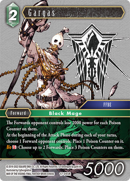 (045) Final Fantasy TCG Rebellion's Call Single: Gargas (17-045) Holo Rare