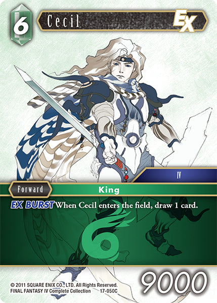 (050) Final Fantasy TCG Rebellion's Call Single: Cecil (17-050) Holo Common