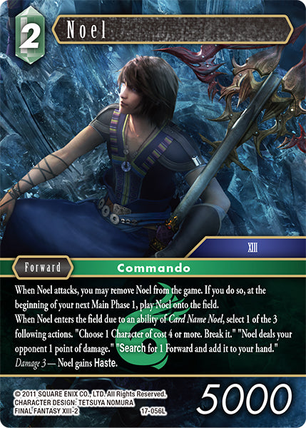 (056) Final Fantasy TCG Rebellion's Call Single: Noel (17-056) Holo Legend