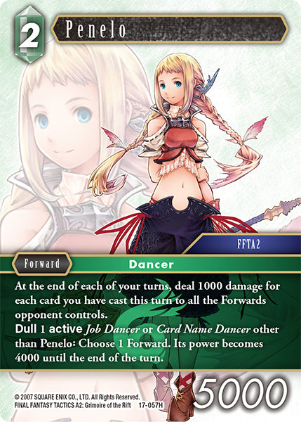 (057) Final Fantasy TCG Rebellion's Call Single: Penelo (17-057) Holo Hero