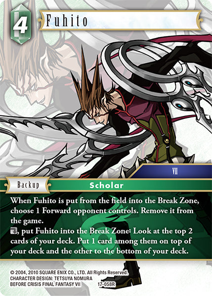 (058) Final Fantasy TCG Rebellion's Call Single: Fuhito (17-058) Holo Rare