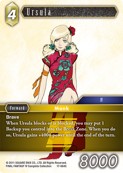 (064) Final Fantasy TCG Rebellion's Call Single: Ursula (17-064) Holo Common