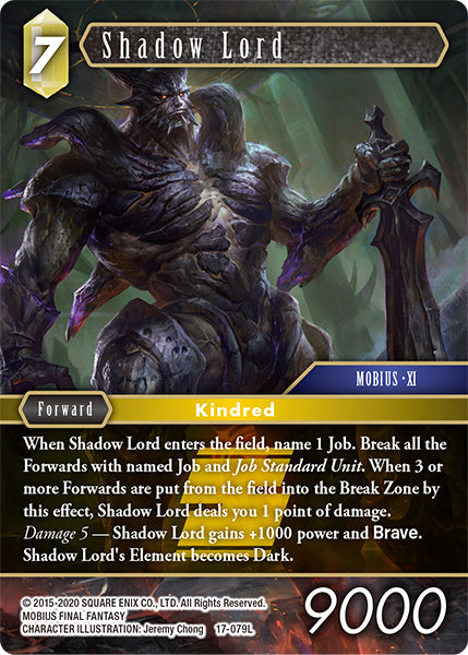 (079) Final Fantasy TCG Rebellion's Call Single: Shadow Lord (17-079) Holo Legend