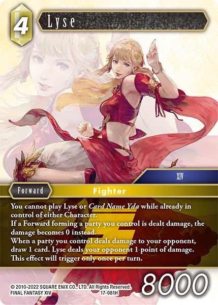 (081) Final Fantasy TCG Rebellion's Call Single: Lyse (17-081)  Hero