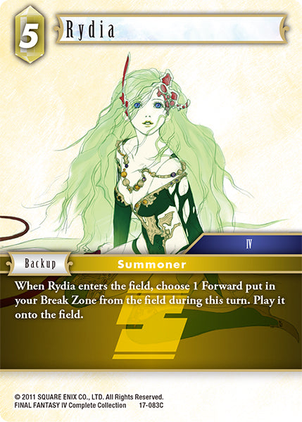 (083) Final Fantasy TCG Rebellion's Call Single: Rydia (17-083)  Common
