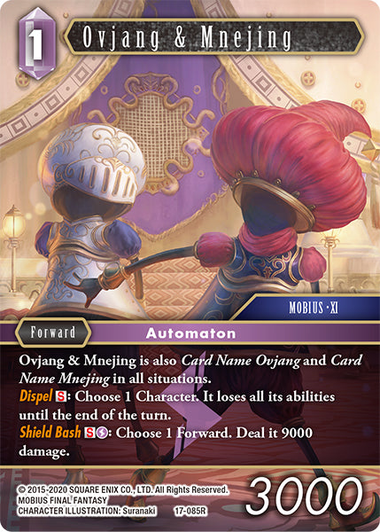 (085) Final Fantasy TCG Rebellion's Call Single: Ovjang & Mnejing (17-085) Holo Rare