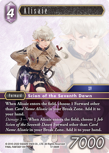 (088) Final Fantasy TCG Rebellion's Call Single: Alisaie (17-088)  Rare