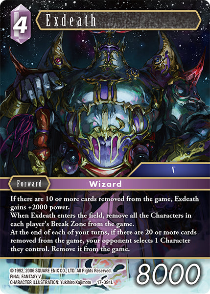 (091) Final Fantasy TCG Rebellion's Call Single: Exdeath (17-091) (V.1)  Legend