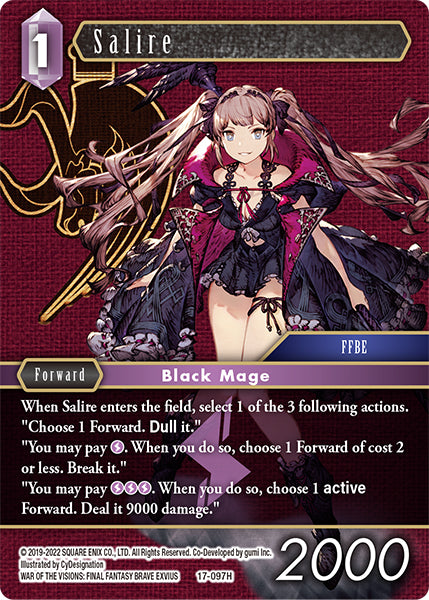 (097) Final Fantasy TCG Rebellion's Call Single: Salire (17-097) Holo Hero
