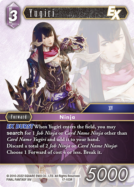 (103) Final Fantasy TCG Rebellion's Call Single: Yugiri (17-103)  Rare