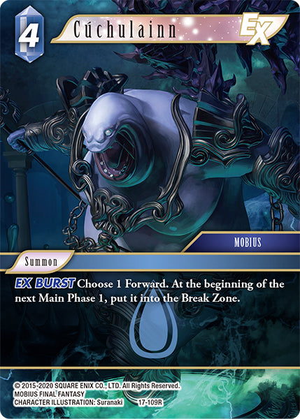 (109) Final Fantasy TCG Rebellion's Call Single: Cúchulainn (17-109) Holo Rare