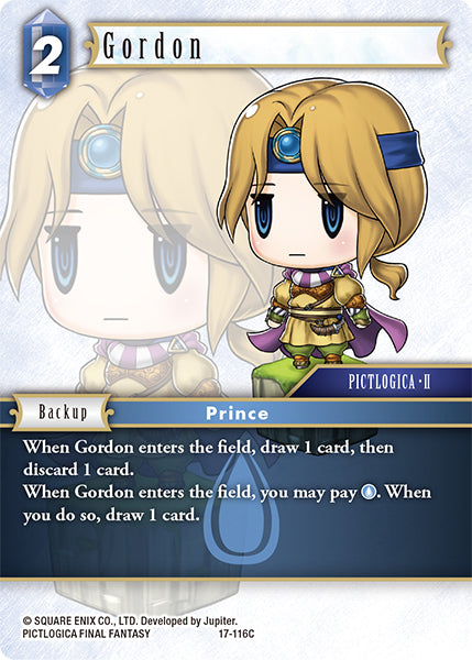 (116) Final Fantasy TCG Rebellion's Call Single: Gordon (17-116) Holo Common
