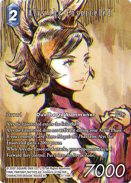 (118) Final Fantasy TCG Rebellion's Call Single: Alys the Ensorceled (17-118) (V.2) Holo Rare