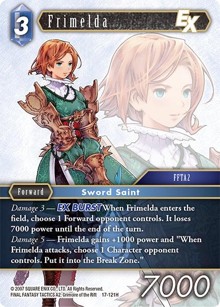 (121) Final Fantasy TCG Rebellion's Call Single: Frimelda (17-121) Holo Hero