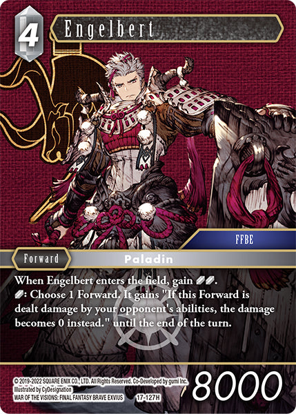 (127) Final Fantasy TCG Rebellion's Call Single: Engelbert (17-127)  Hero