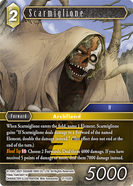 (133) Final Fantasy TCG Rebellion's Call Single: Scarmiglione (17-133) Holo Starter