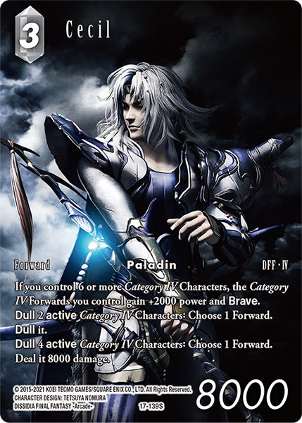 (139) Final Fantasy TCG Rebellion's Call Single: Cecil (17-139) (V.2) Holo Starter