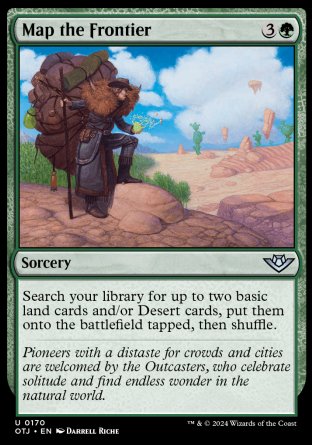 (170) Magic The Gathering Outlaws of Thunder Junction Single: Map the Frontier  Holo Uncommon