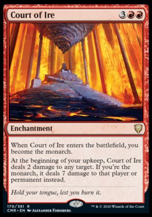 (170/361) Magic The Gathering Commander Legends Single: Court of Ire  Rare