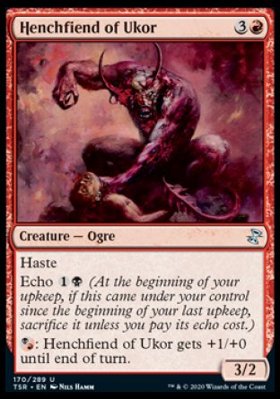 (170/289) Magic The Gathering Time Spiral Remastered Single: Henchfiend of Ukor  Uncommon